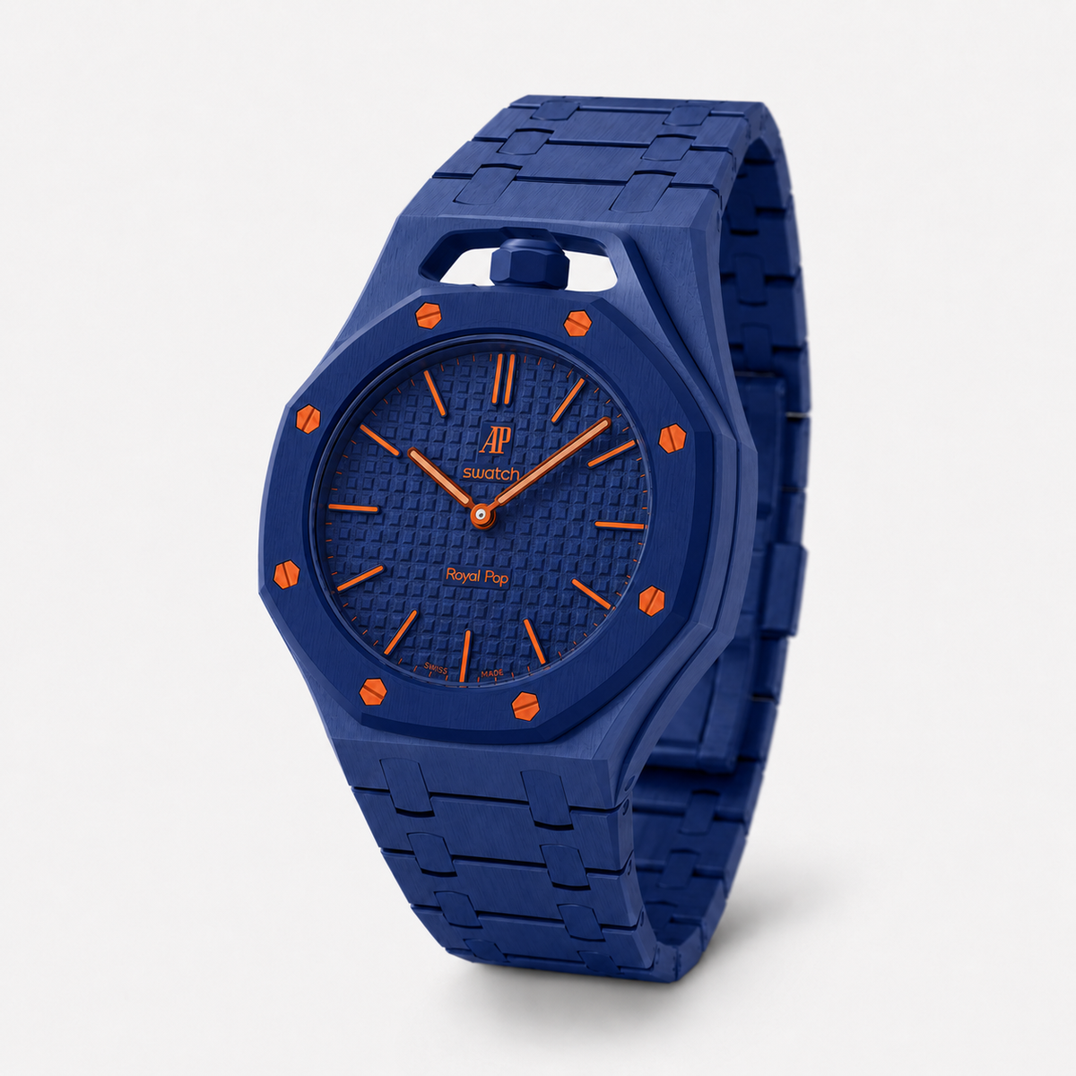 SystÃ¨me de bracelets compatibles Royal Pop Kit avec options acier, cuir et tissu